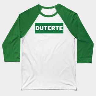 Green Duterte Surname Baseball T-Shirt